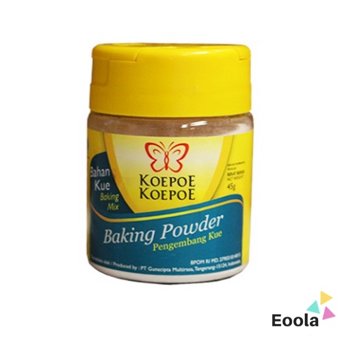 

Koepoe Koepoe Bahan Kue BAKING POWDER Pengembang Kue 45gr - Eoola