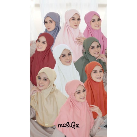 Maliqa bergo/Bergo maliqa plain/Maliqa original/Hijab Maliqa/Kerudung Maliqa/Bergo/Hijab/Kerudung/Hi
