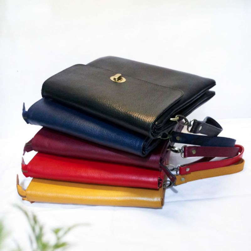 KERAJINAN KULIT SAPI ✓ COD TAS PAPIRUT ASLI SUKAREGANG GARUT ORIGINAL