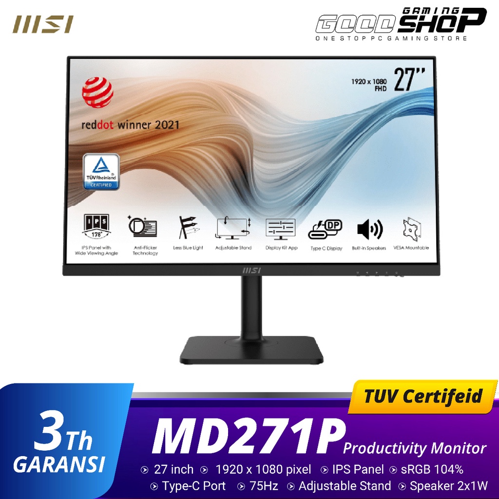 Monitor MSI Modern MD271P 27&quot; - Gaming monitor