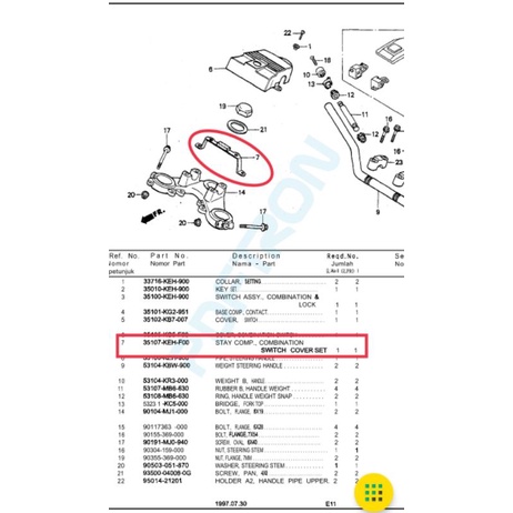 besi plat braket breket tutup kover cover kunci kontak Honda glpro glmax gl pro max neotech ori orig