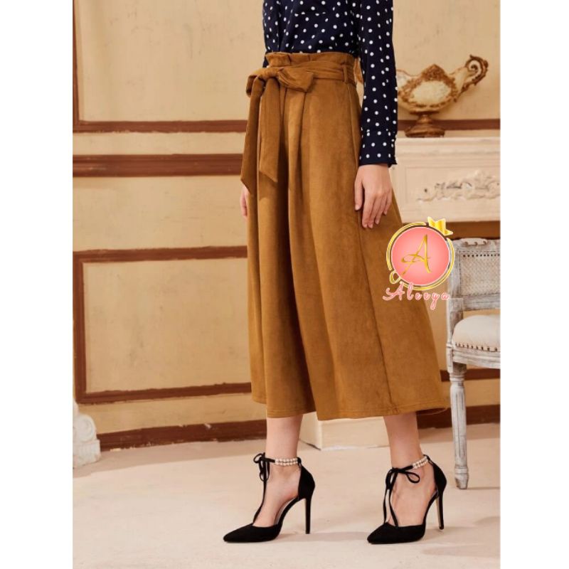 ALEEYA Rok Suede Pita 7/8 / Lula Midi Skirt Suede (2504)