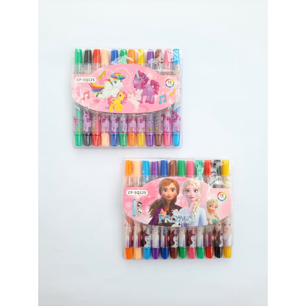 

CRAYON PUTAR ISI 12 WARNA SQ12S - MOTIF DISNEY