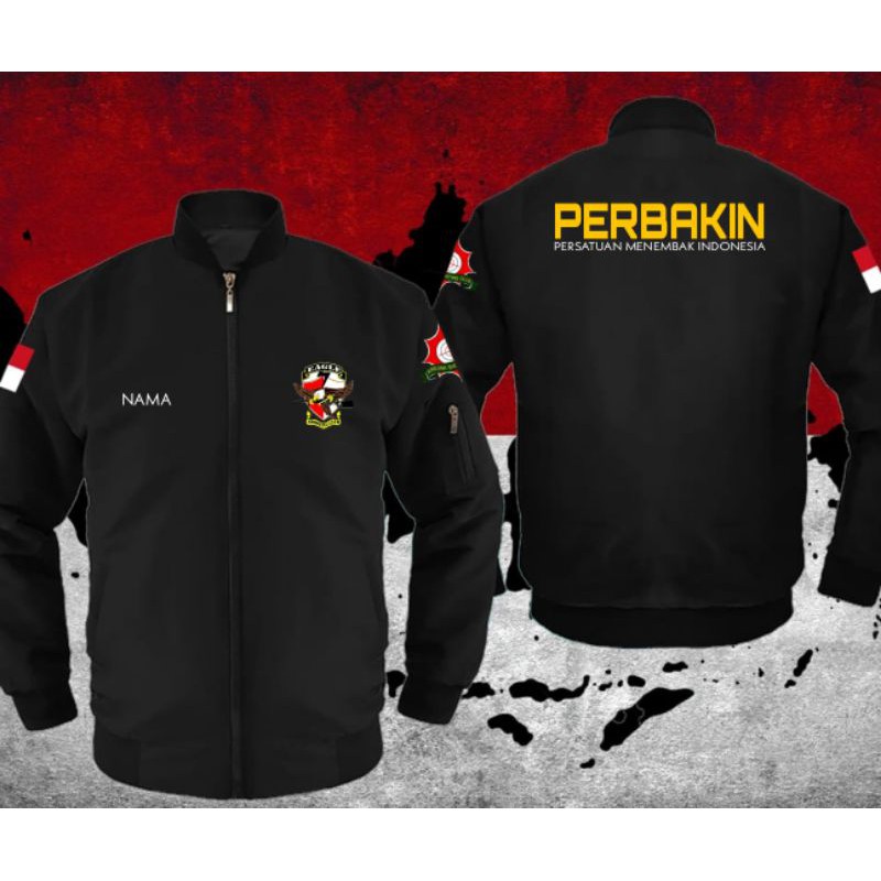 JAKET BOMBER/INSTANSI/SWEATSHIRT PERBAKIN PERSATUAN MENEMBAK INDONESIA