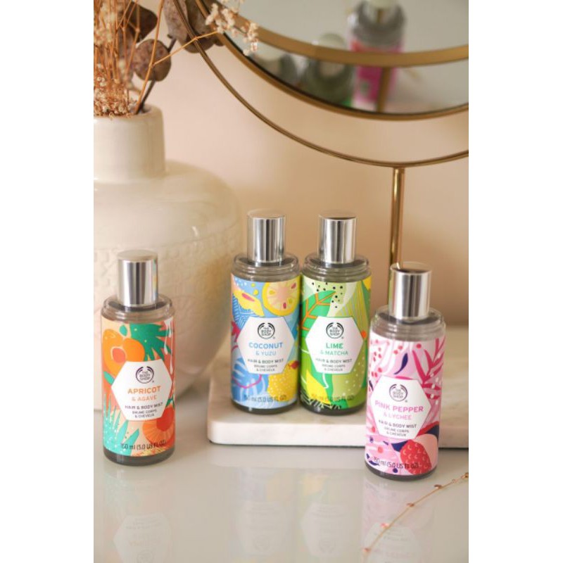 The Body Shop Original Hair and Body Mist Apricot / Lime / Pink Pepper 150 ml