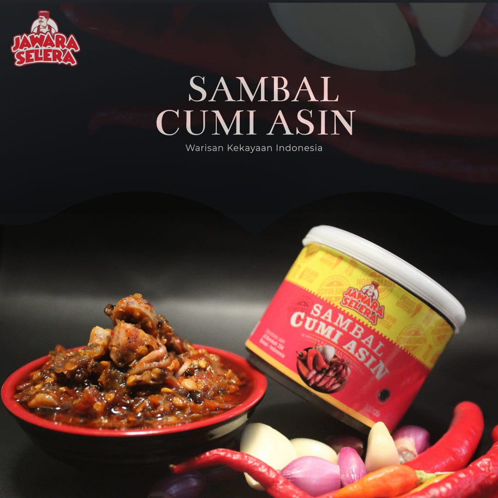 Sambal Cumi Asin JS Jawara Selera - 135Gram