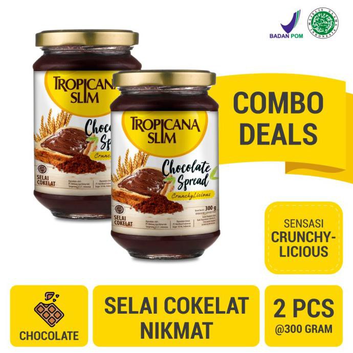 

Diskon Twin Pack: Tropicana Slim Chocolate Spread 300g Cuci Gudang Awal Tahun