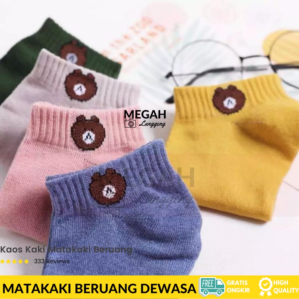 Paket 3 Pasang kaos kaki pendek mata kaki motif beruang kaos kaki angkle dewasa remaja termurah -Kaus Kaki Pria / Wanita Pendek Motif Beruang kualitas -kaos kaki motif beruang pendek mata kaki dewasa / kaos kaki angkle motif- Megah Langgeng store