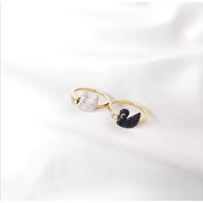 Cincin angsa titanium import fashion wanita