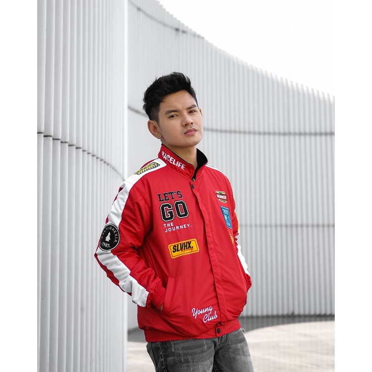 Jaket Nascar Salviohexia Jaket Parasut Jaket Pria Jaket Racing