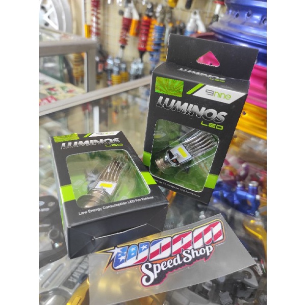 Lampu Depan Luminos 2Sisi Kaki 2 Universal Putih Beat Mio Supra Rxking Satria Jupiter Vario Jupitermx Vario125