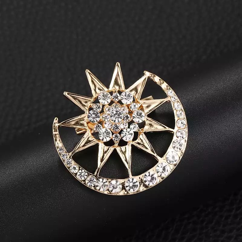 BROS BULAN BINTANG | BROS/KERONGSANG BULAN BINTANG | BROS TANJAK | BROS JILBAB | STAR AND MOON BROOCH MALAYSIAN SYMBOL