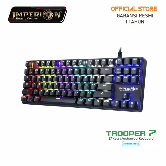 Keyboard Gaming Mechanical Imperion Trooper 7 TKL RGB - KG-M07F