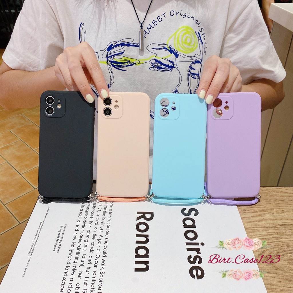 SOFTCASE SLINGCASE TALI LANYARD MACARON PELINDUNG KAMERA HUAWEI NOVA 7 BC6362