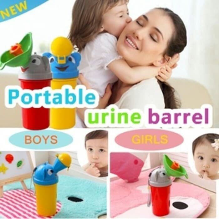 Baby Pispot Travel Anak Portable/Tempat Pipis Anak Botol