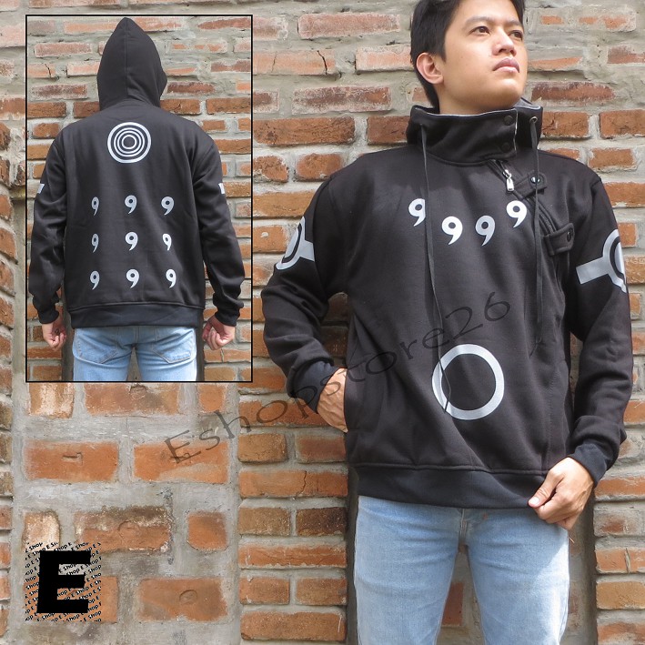 Jaket Harajuku Anime Naruto Anbu Pedang Hitam