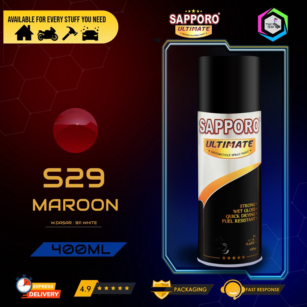 SAPPORO ULTIMATE Cat Semprot S29 - Maroon