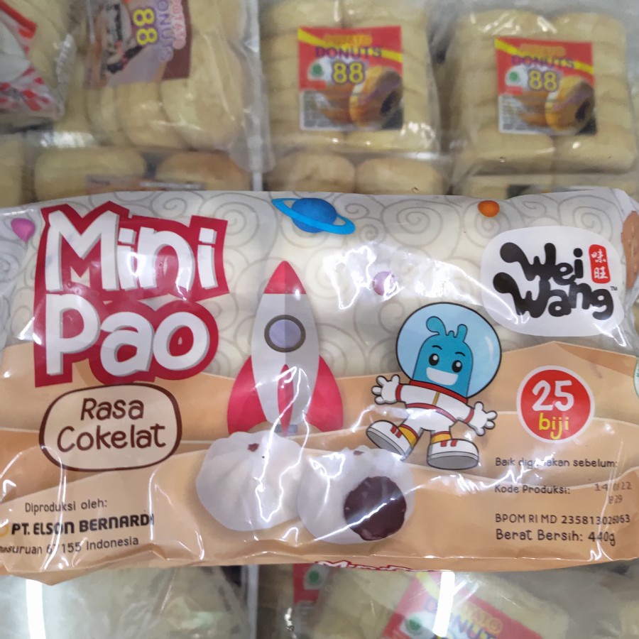 

Weiwang mini pao cokelat isi 25