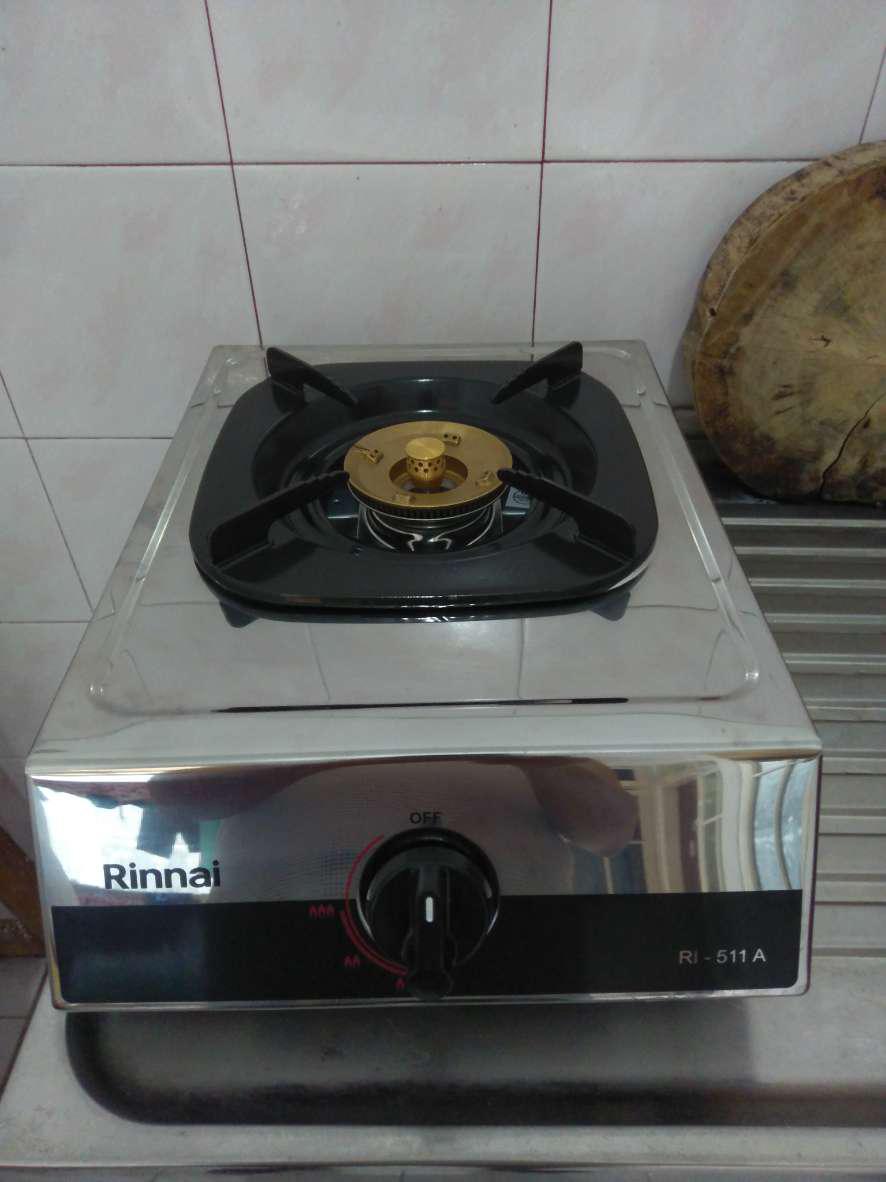 Kompor Gas Satu Tungku Rinnai Ri 511a - 511 A - Ri511a Ada Api Lilin Kecil Sni Original