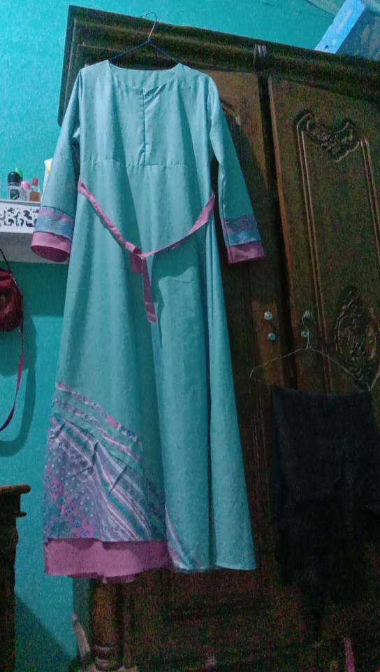 Baju Wanita Gamis Terbaru / Gamis Toyobo Mix Batik Xl - Jumbo