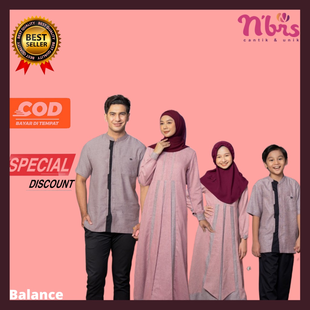 FASHION PAKAIAN BAJU DRESS GAMIS SARIMBIT KELUARGA COUPLE COPLE CAUPLE MUSLIMAH IBU DAN ANAK PEREMPU