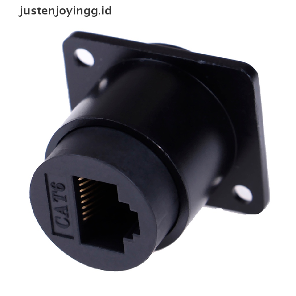 Justenjoyingg.id / RJ45 D-type Modul Soket female Konektor Sinyal cat6 panel mount network