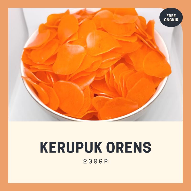 

kerupuk orens mentah kerupuk seblak nikmat mantep 200gr