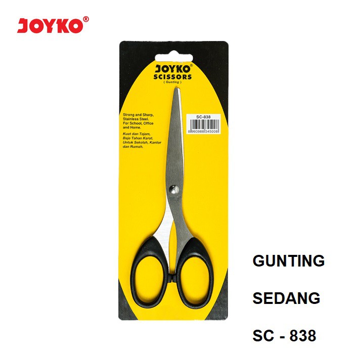 

Gunting Serba Guna Stainless Joyko Scissors / Gunting Sedang SC838 / SC 838 / SC-838 - BAGUS - MURAH