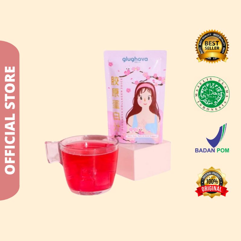 READY STOK GLUGHAVA Collagen/Kolagen Juice 50 gr Viral