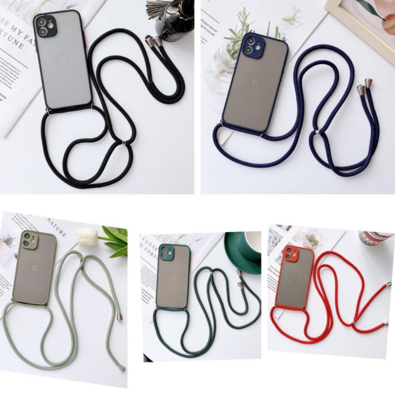 OPPO RENO 6.4 BUMPER DOVE CASE TALI GANTUNGAN WARNA