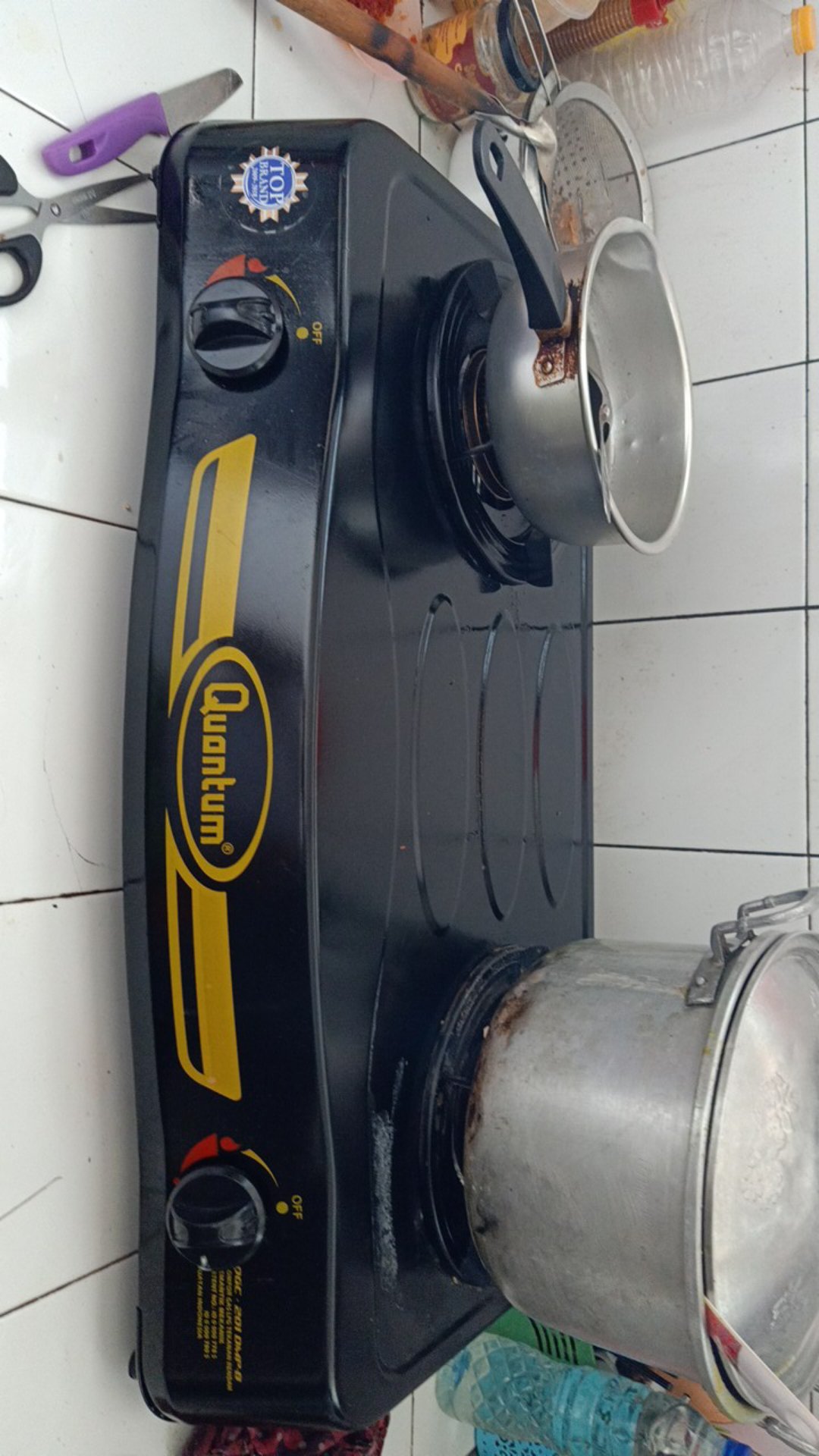 Quantum Qgc-201dmpb. Kompor Gas 2 Tungku. Baru Bergaransi Resmi