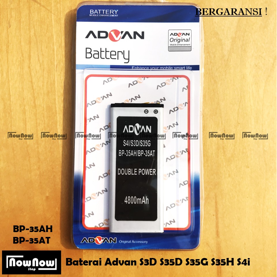 Baterai Advan S3D S35D S35G S35H S4i BP-35AH BP-35AT Original Double Power Batre Battery HP