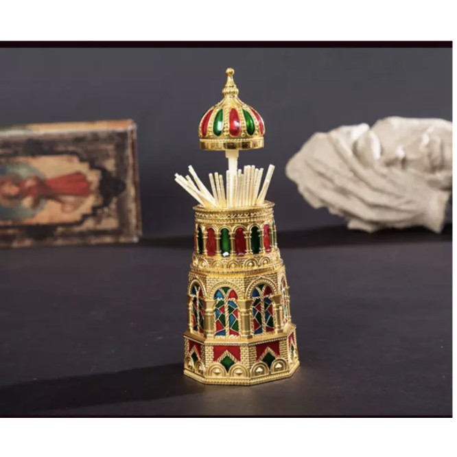 ARABIAN GOLD VINTAGE Toothpick Holder Tempat Tusuk Gigi Unik