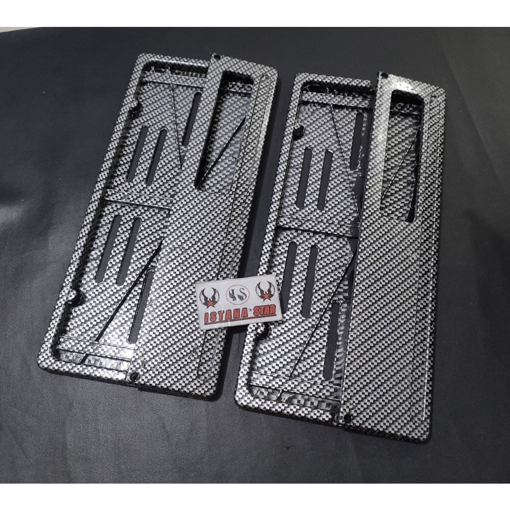 Dudukan Plat nomor karbon Universal / Tutup plat nomor karbon / cover plat nomor carbon