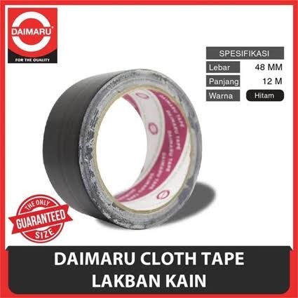 

Sale Lakban Kain / Cloth Tape Daimaru 2 Inch (48Mm) 12 Meter Hitam Terbatas