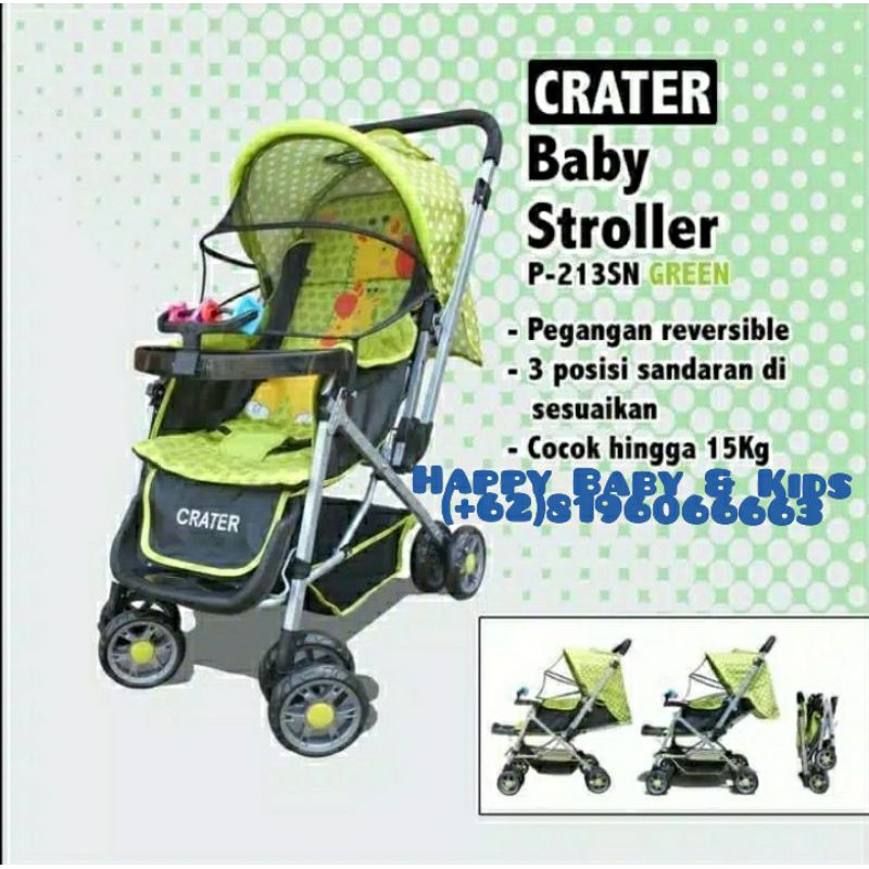 Baby Stroller CRATER (Meja, Tanpa Ayun)/Kereta Sorong Bayi