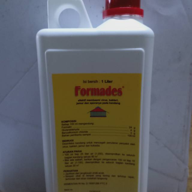 formades 1liter disinfektan basmi virus bakteri cair bening smdgn rodalon kdg ayam burung