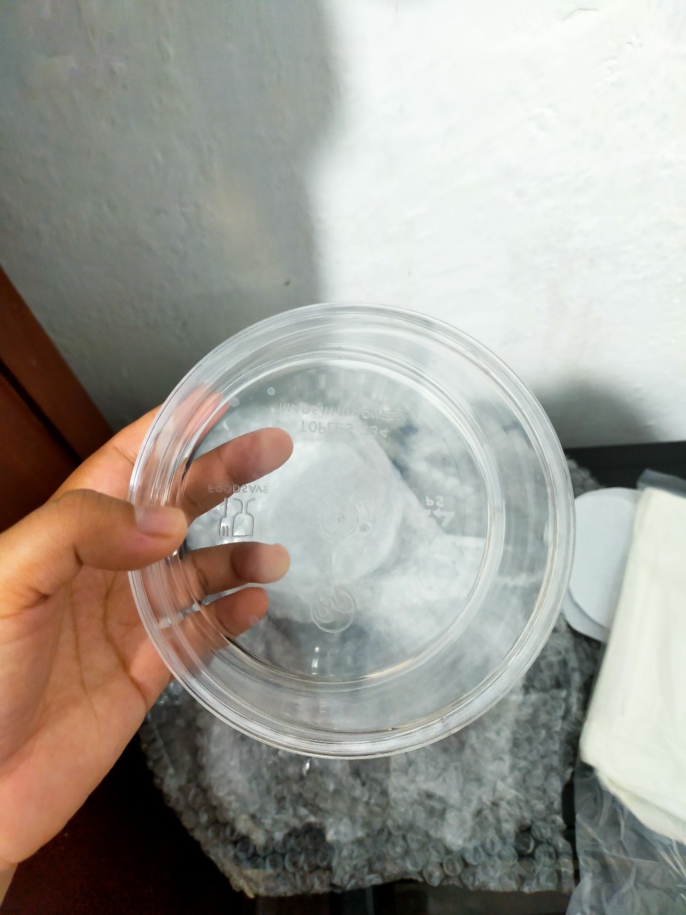 (ukuran 250gr) Toples Mika / Toples Kue Kering / Toples Bundar