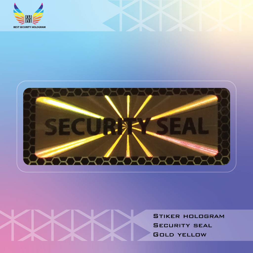 

Stiker Hologram Pecah Telur Security Seal Stiker Segel kuning emas