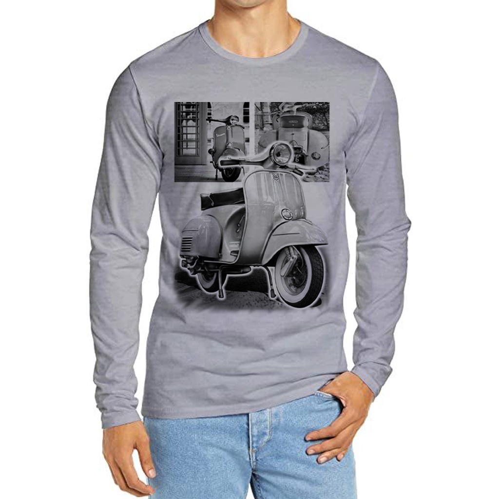 KAOS LENGAN PANJANG PRIA / KAOS LENGAN PANJANG JUMBO PRIA ( VESPA LAWAS)
