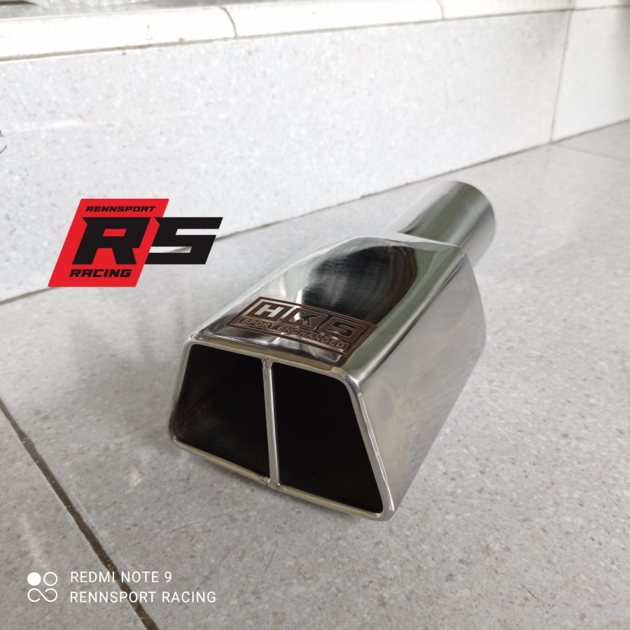 Knalpot Mobil HKS Suos Single Suara Bass Bulat