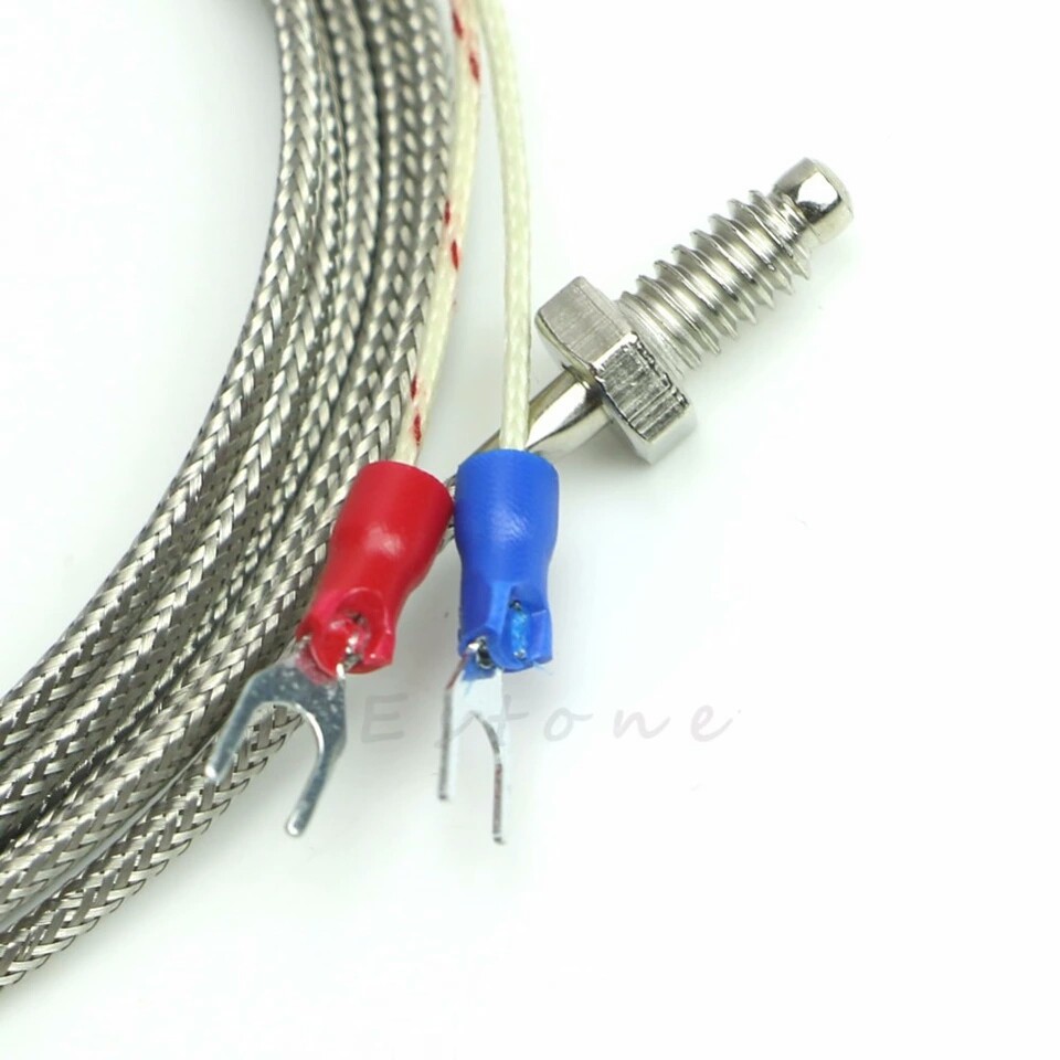 Screw Probe Temperature Sensor Thermocouple K Type 0-400 Deg 2m Cable