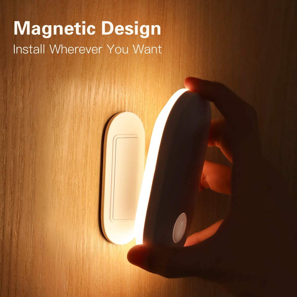 BASEUS ORGINAL Sunshine Lampu Dinding Tidur Kamar Night Light Sensor Magnetic Body Entrance Sleeping