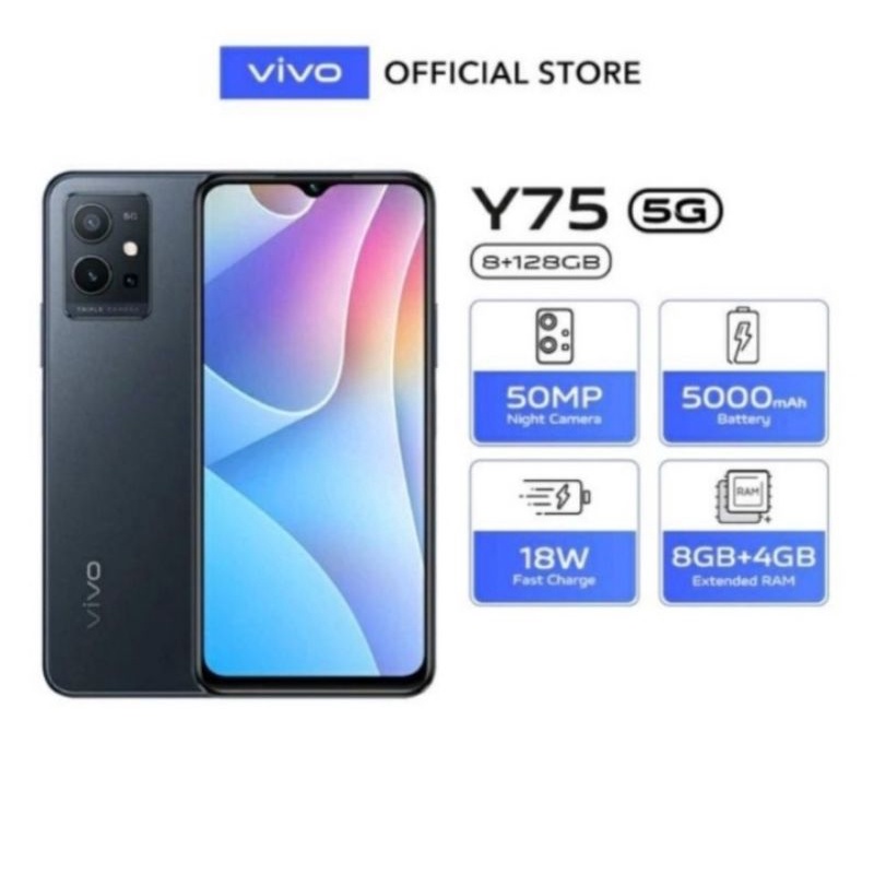 Vivo Y75 5G 8Gb 128Gb 8 GB 128 GB Garansi Resmi Vivo