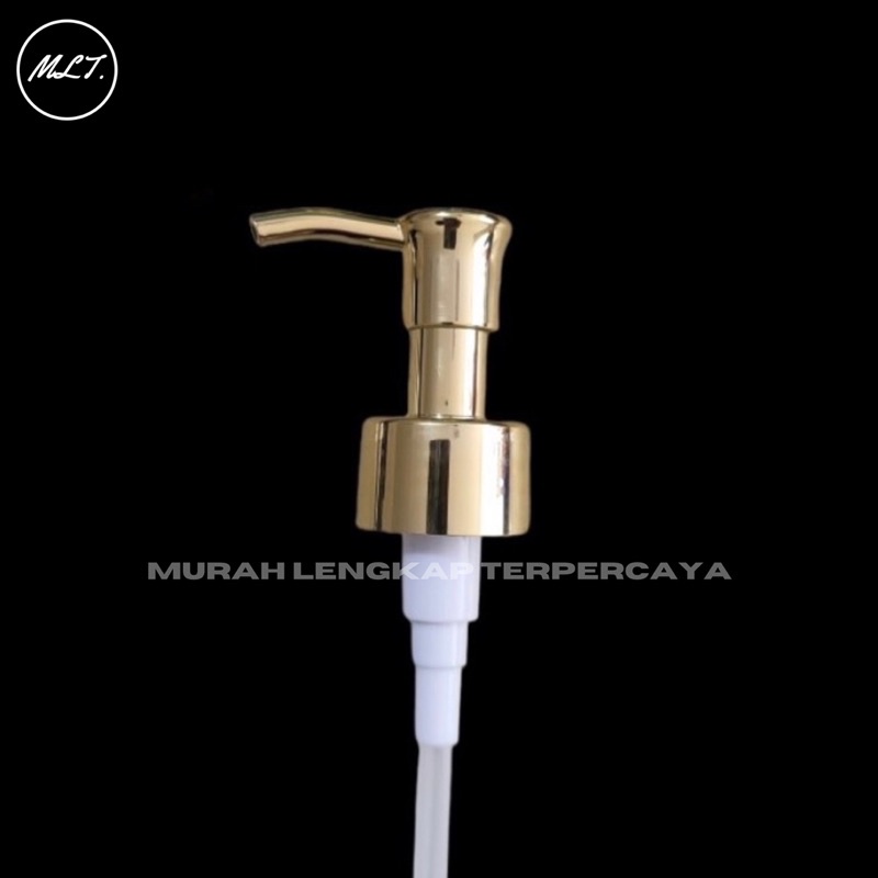 TUTUP PUMP NECK 24 / TUTUP PUMP LUXURY GOLD NECK 24 CLIP OIL / PUMP LUXURY NECK 24 SILVER OIL PUMP NECK 24 GOLD SILVER 100ML 250ML 500ML