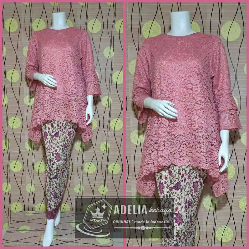 Kebaya Jumbo ld 130/Kebaya modern/Kebaya brokat Rinjani/Baju Kebaya/Kebaya pesta-4