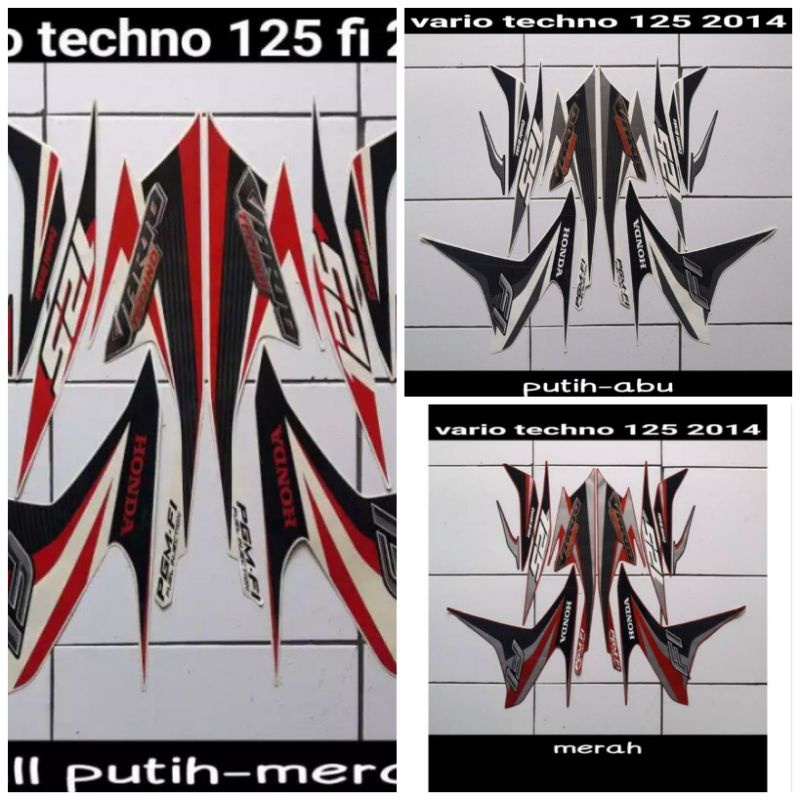 Stiker Vario Techno 125 FI 2014