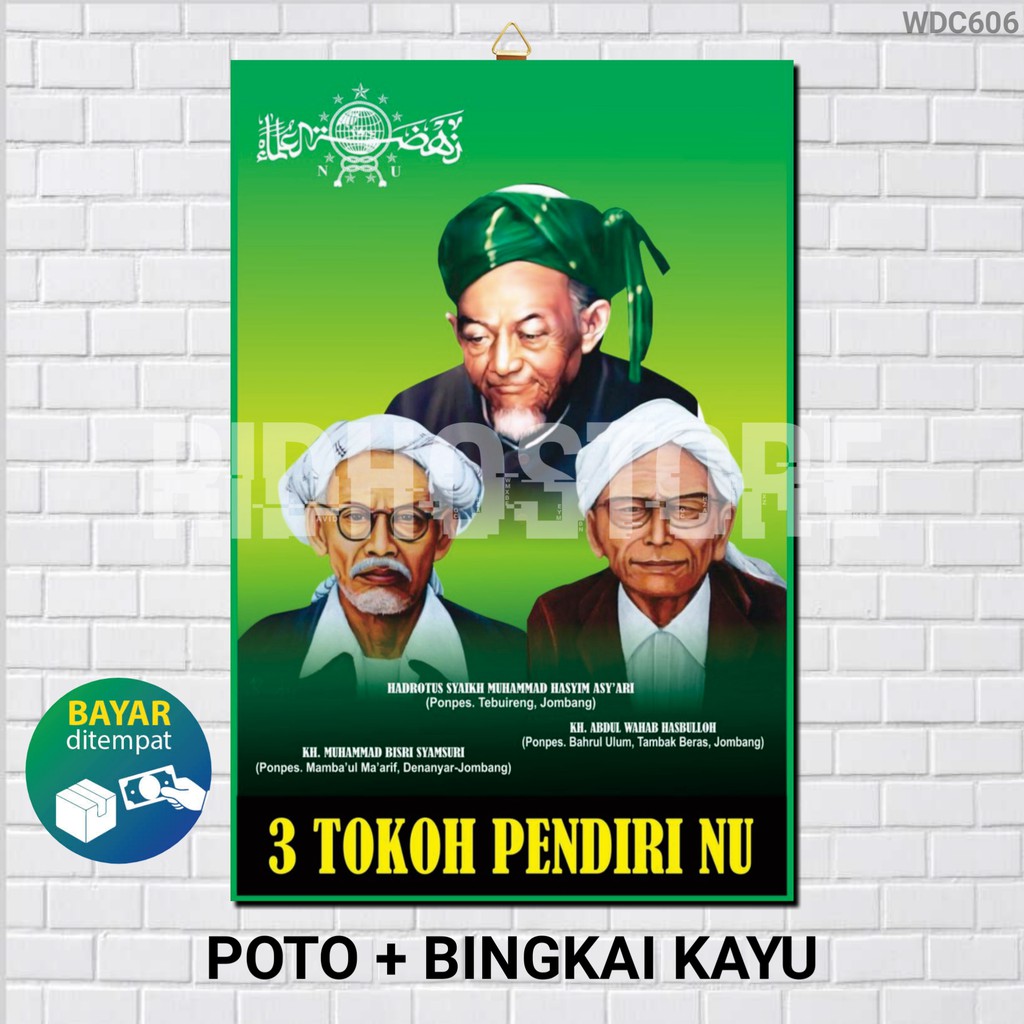 Jual POTO POSTER 3 TOKOH PENDIRI NU / POSTER HABIB DAN ULAMA WDC606 ...