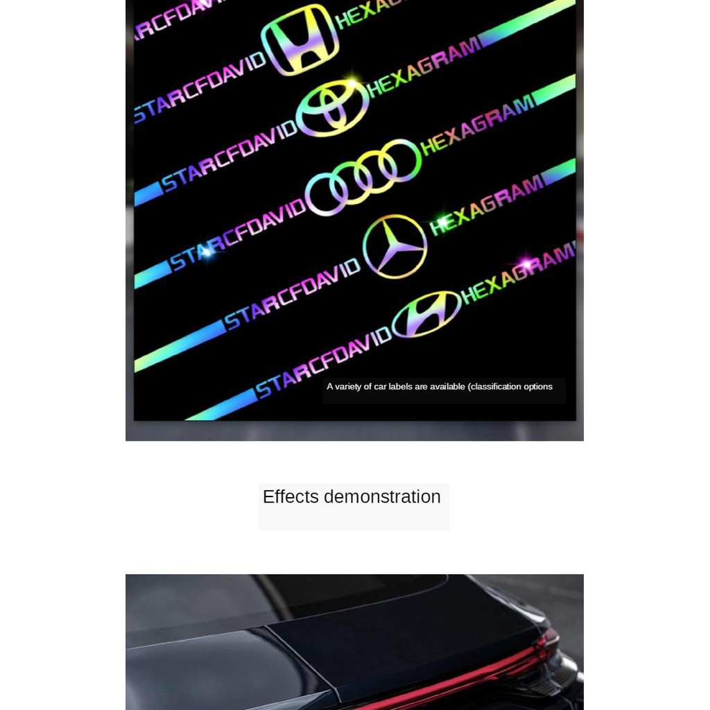 Stiker Laser Warna-Warni Untuk Dekorasi Mobil Honda C70 / Vezel / Stream / Fit / Freed / Civic / Crv / Jazz