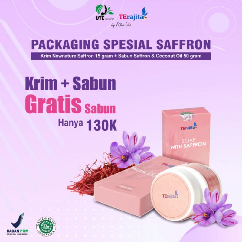 cream safron+sabun safron FREE sabun safron